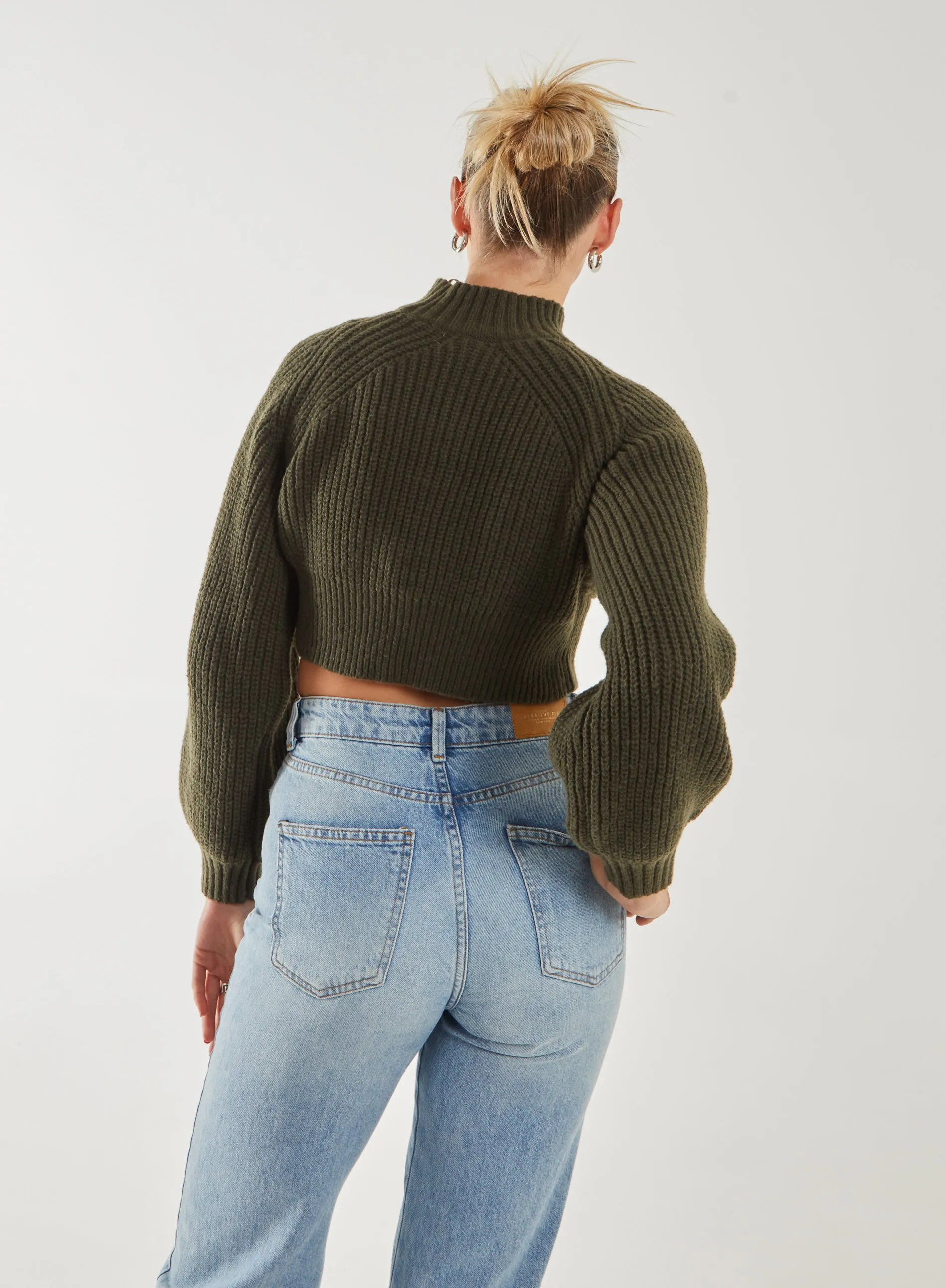 High Neck Knitted Jumper
