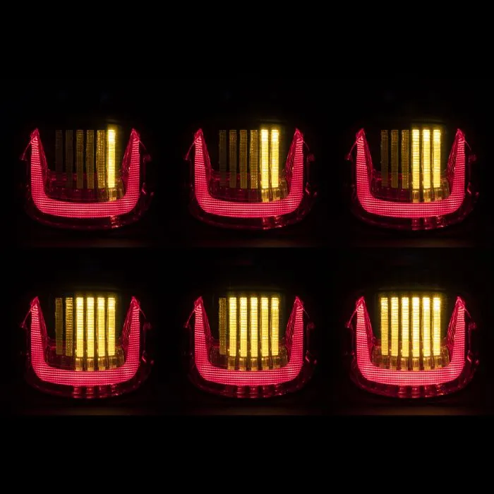 HOGWORKZ® Uproar Sequential LED Taillight w/out Plate Light | Clear