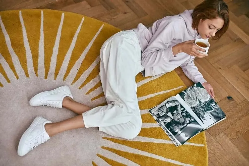 Hoxton - White with White Stars Leather Trainers