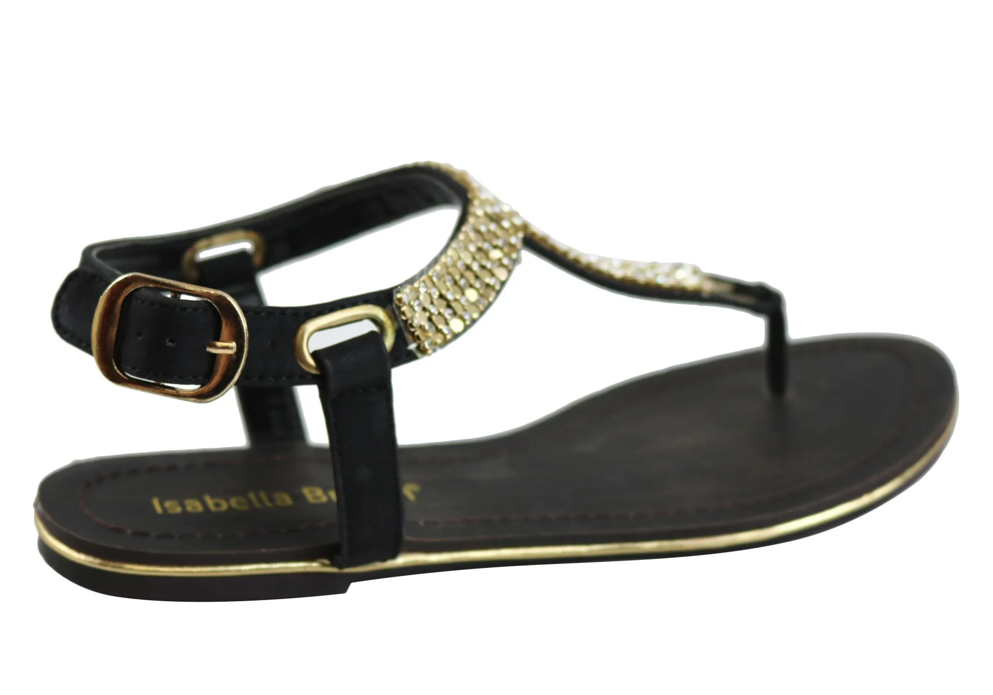 Isabella Brown Diane Womens Flat Fashion Sandals