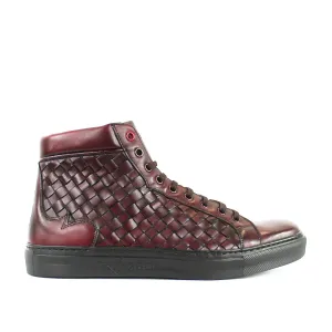 Jeffery West - Apollo Toledo K403 Hi-Top Trainers in Burgundy
