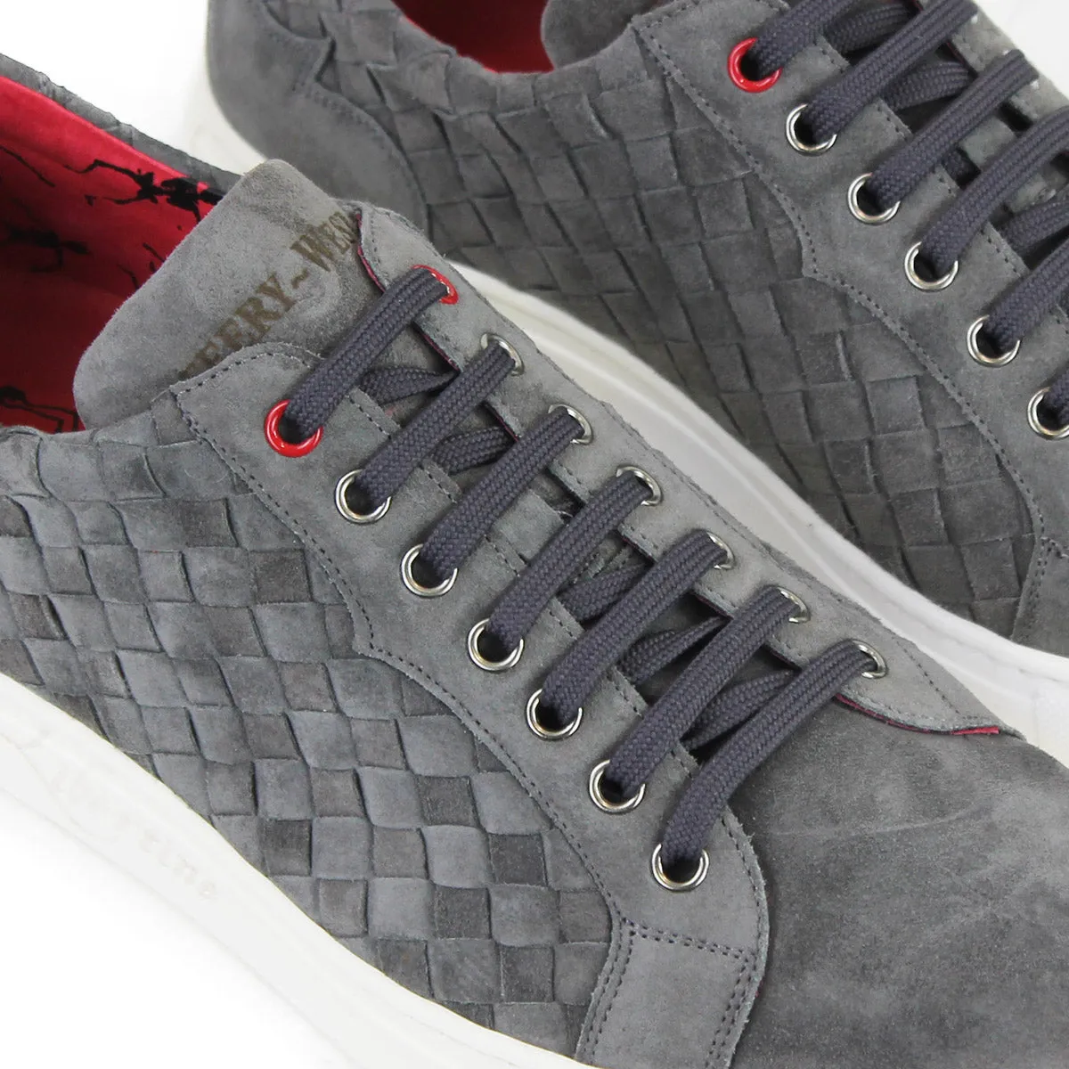 Jeffery West - Apolo Suede Leather Trainers in Grey