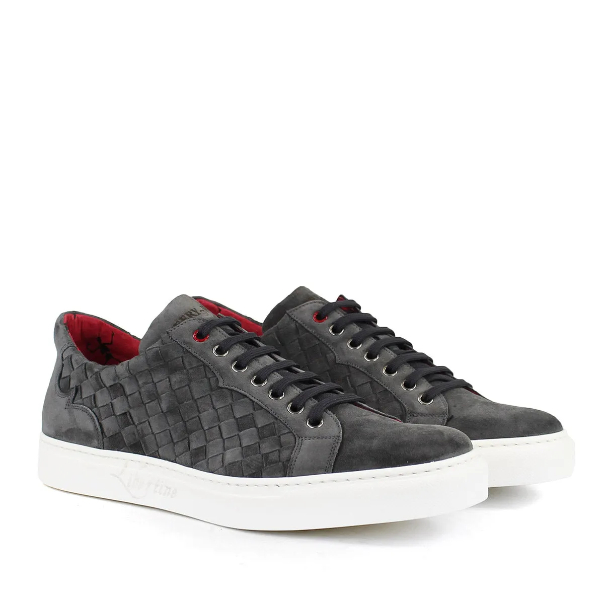 Jeffery West - Apolo Suede Leather Trainers in Grey