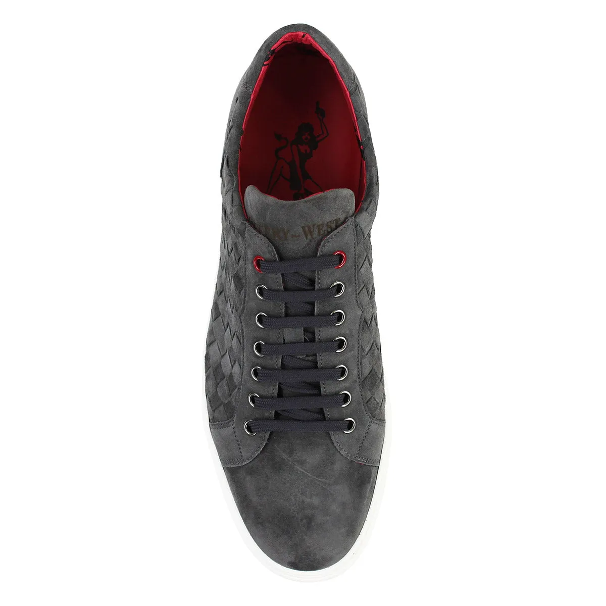 Jeffery West - Apolo Suede Leather Trainers in Grey