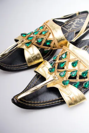 Jeweled Babouche Sandals