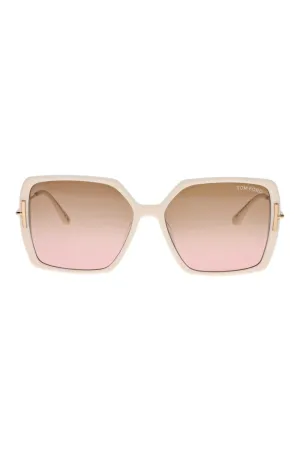 Joanna Ivory Brown Acetate Sunglasses