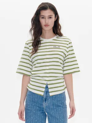 Juma T-shirt - Green Stripe