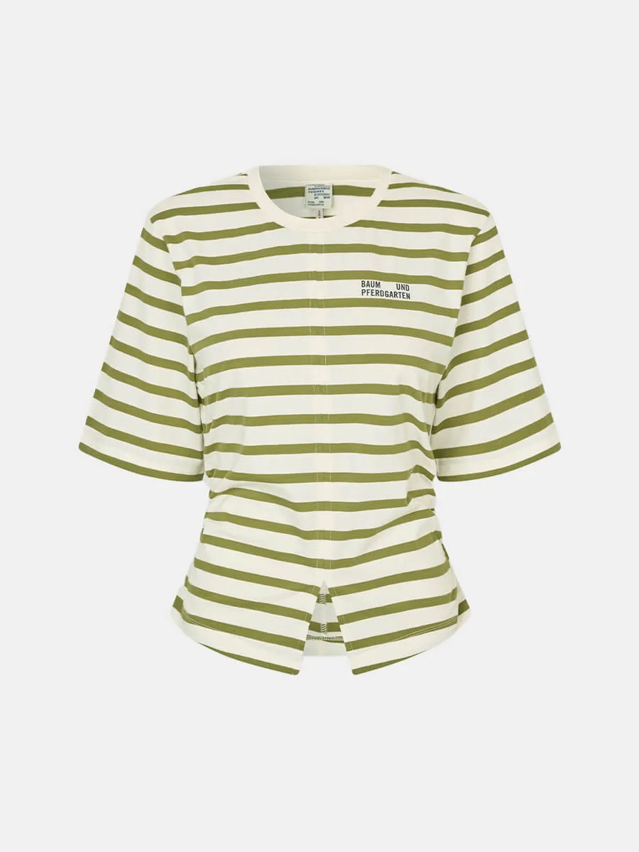 Juma T-shirt - Green Stripe