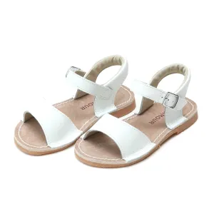 Kayla White Open Toe Sandal