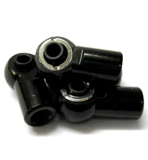 L11472 M6 6mm Connector RC Alloy Track Rod End Right Thread Black Metric RC X 4