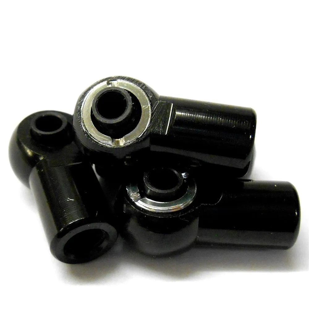L11472 M6 6mm Connector RC Alloy Track Rod End Right Thread Black Metric RC X 4