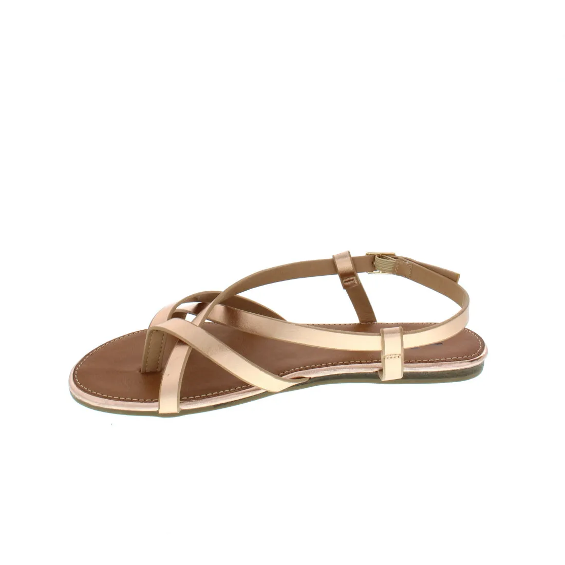 LA CROSS STRAP SANDAL W TOE PIECE BACKSTRAP