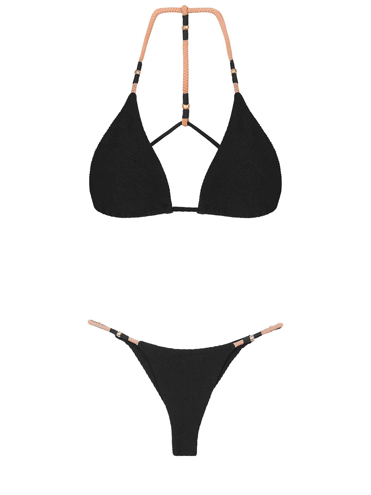 Layla T Back Tri-Layla String Detail Bikini