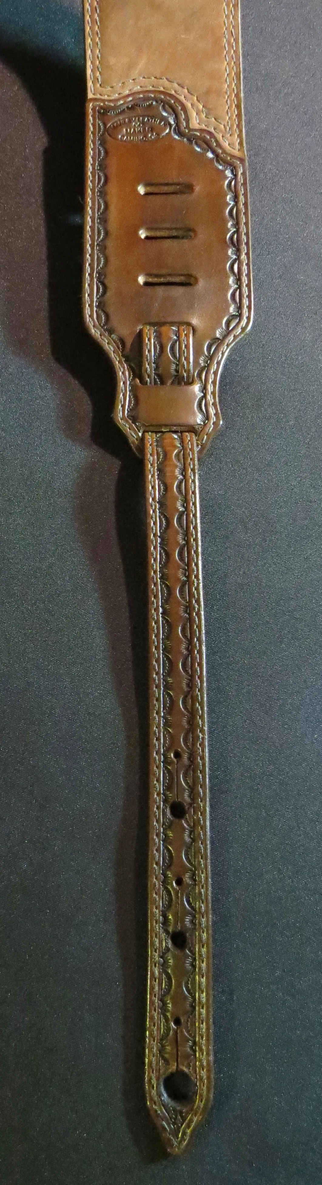 Leather Guitar Strap 3" wide