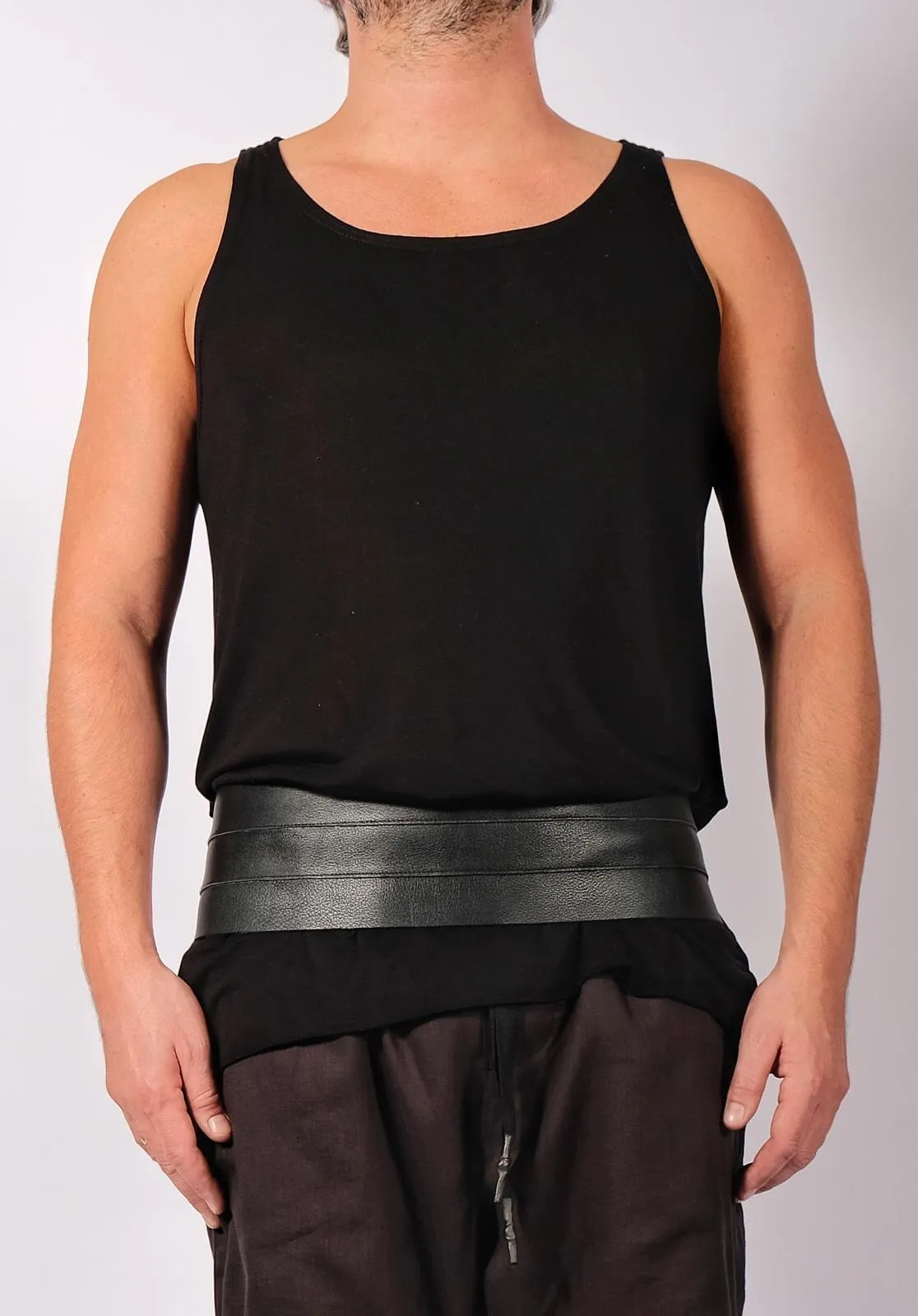 Leather Tuxedo Belt