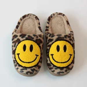 Leopard Happy Slippers