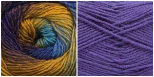 LIGHT LAVENDER   PEACOCK - Embossed Phoenix Vortex Shawl KIT