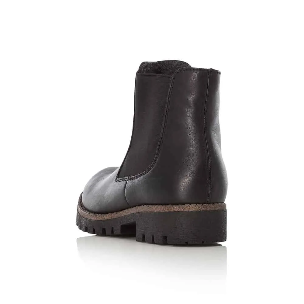 LINED PULL ON ANKLE BOOT