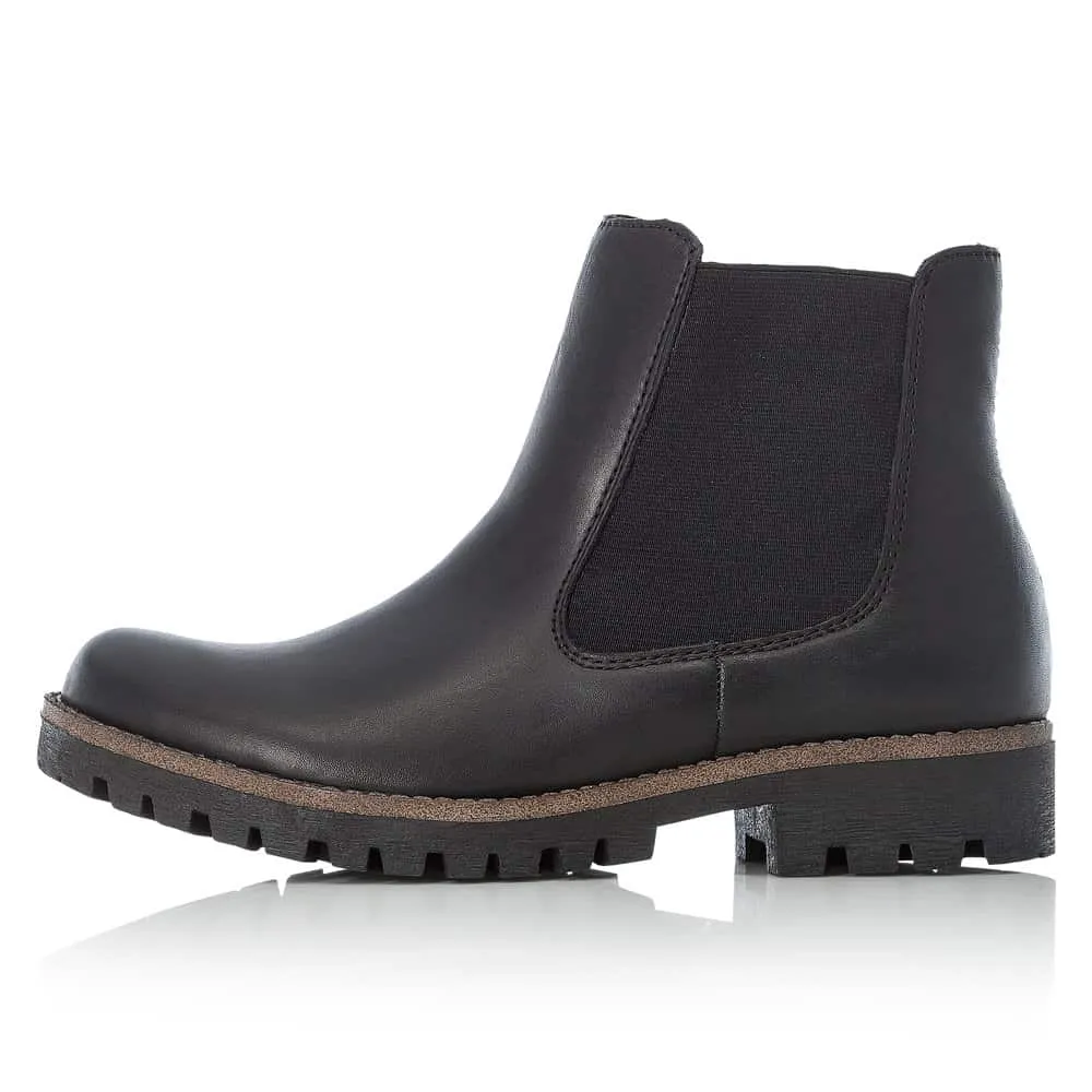 LINED PULL ON ANKLE BOOT