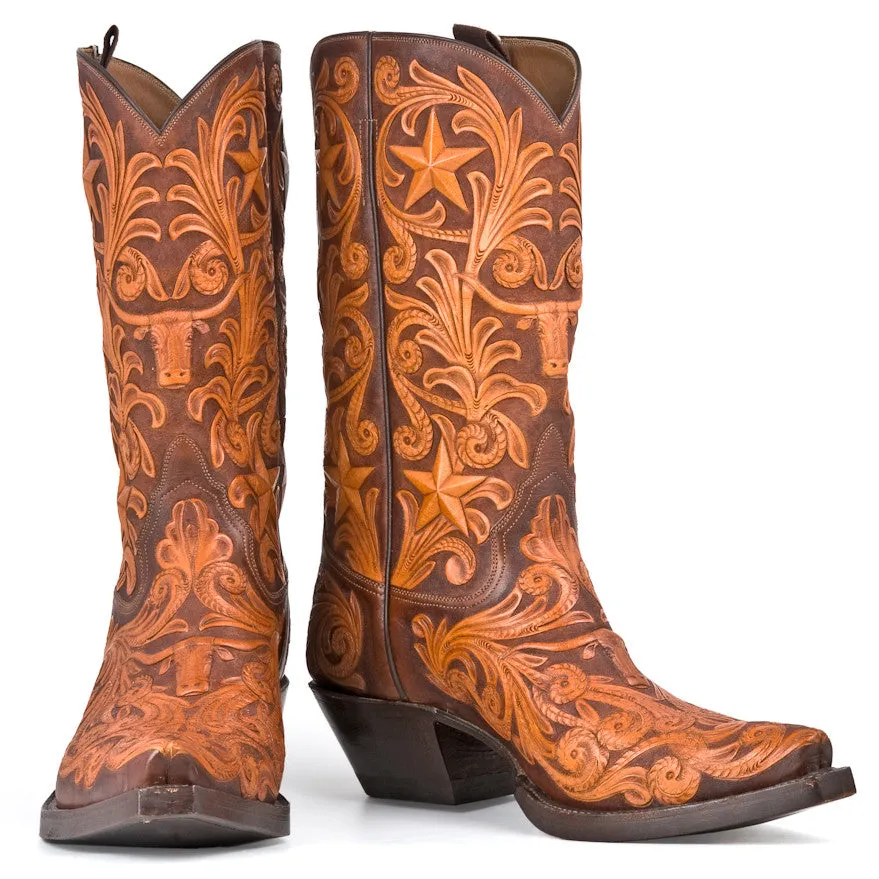 Longhorn & Stars Full 12"
