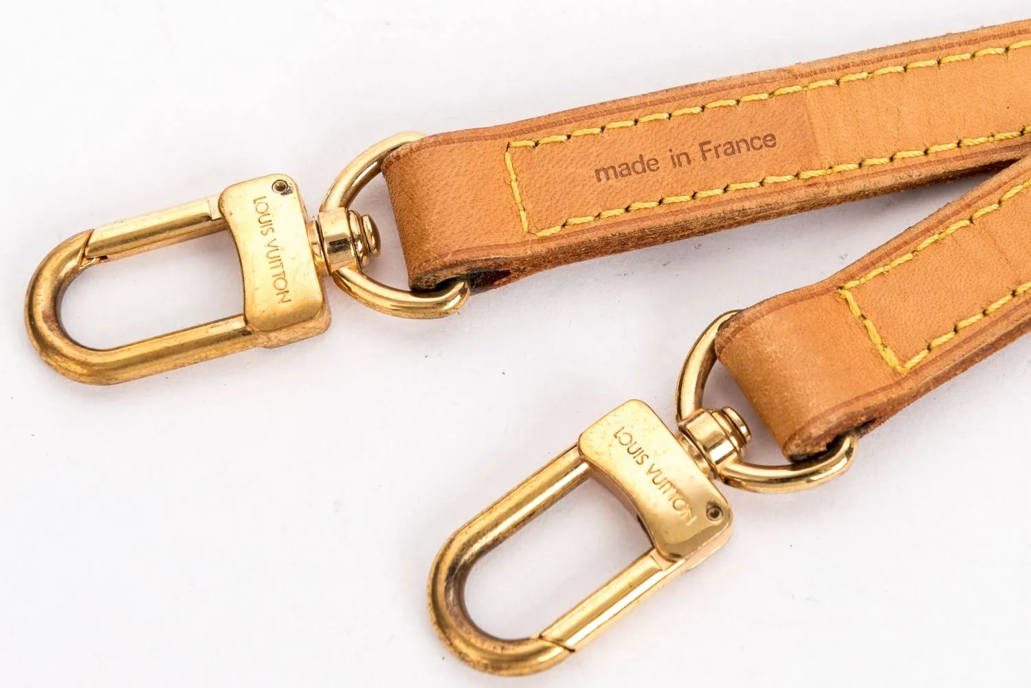 Louis Vuitton Vachetta width 15mm Shoulder Strap, Gold Hardware