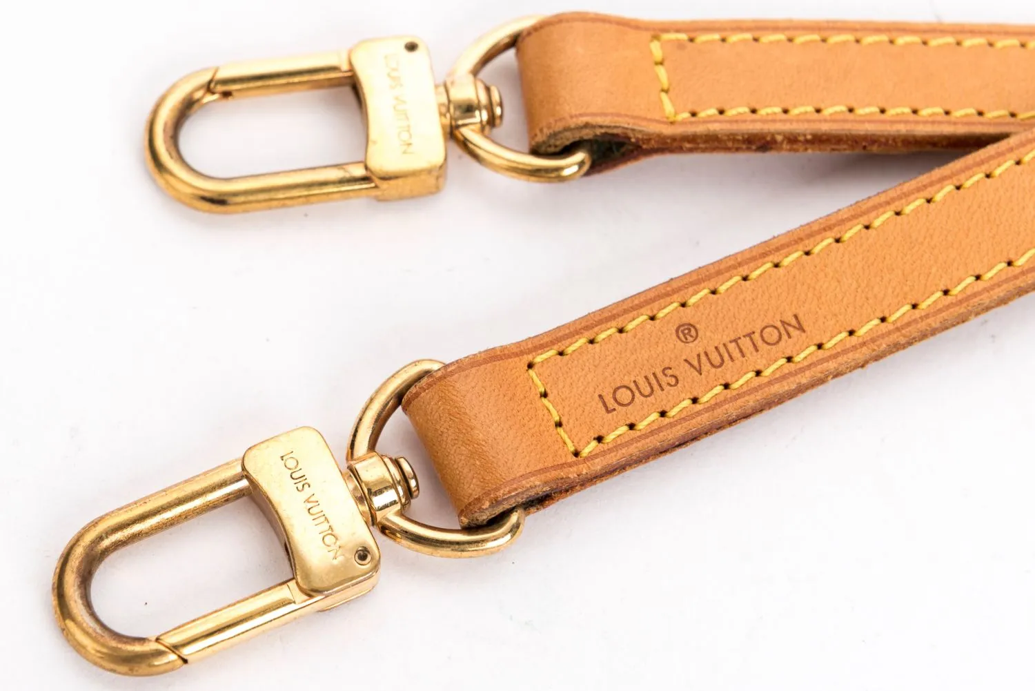 Louis Vuitton Vachetta width 15mm Shoulder Strap, Gold Hardware