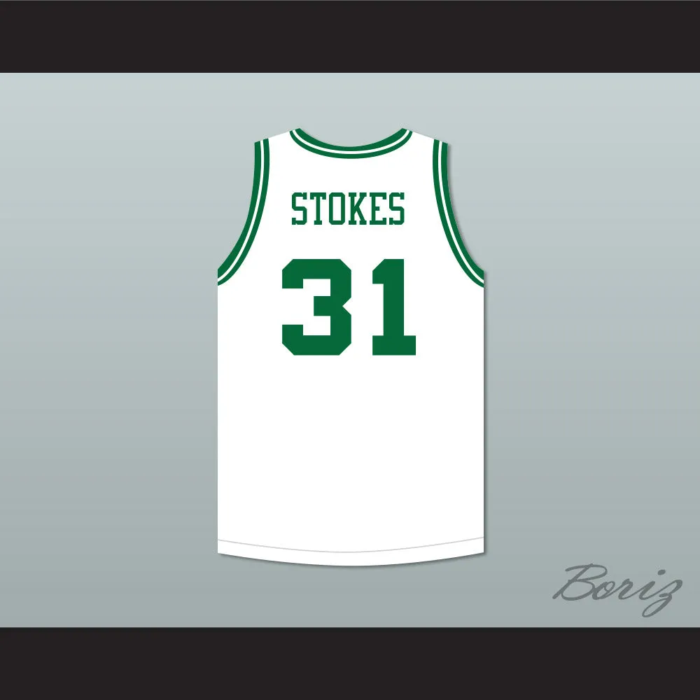 Marcus Stokes 31 Malibu Prep Pelicans White Basketball Jersey