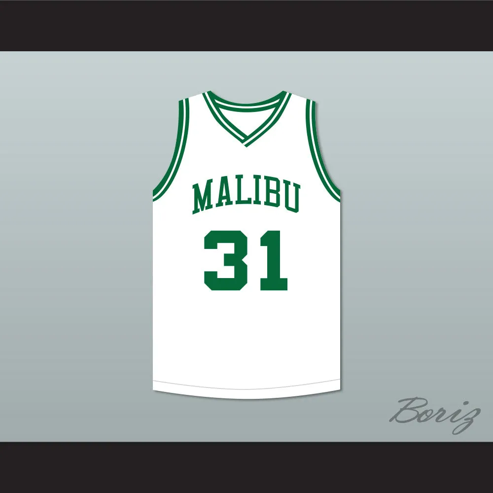 Marcus Stokes 31 Malibu Prep Pelicans White Basketball Jersey
