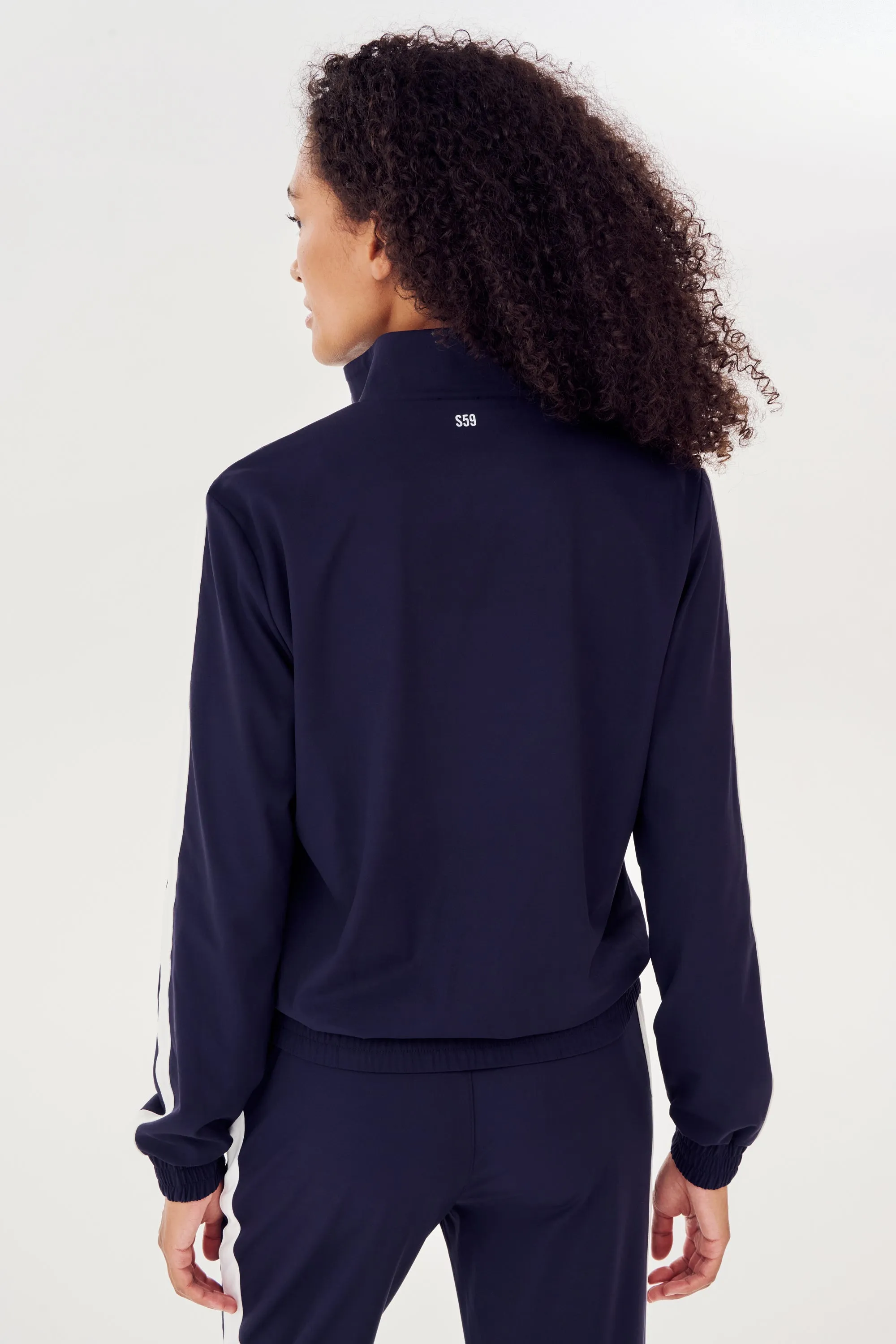 Max Rigor Track Jacket - Indigo/White