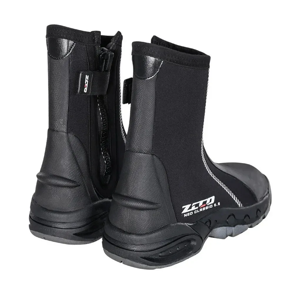 Men's 5MM Neoprene Diving Boots High Top Anti-Cold Anti-Slip Outdoor Beach Surfing Snorkeling Kayak Sailing Shoes