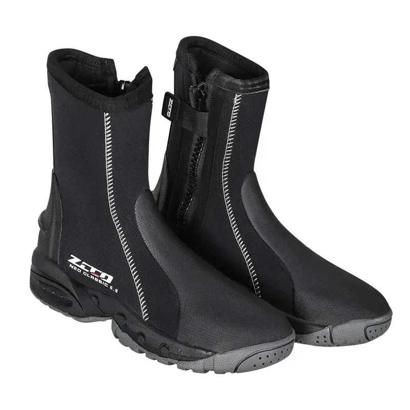 Men's 5MM Neoprene Diving Boots High Top Anti-Cold Anti-Slip Outdoor Beach Surfing Snorkeling Kayak Sailing Shoes
