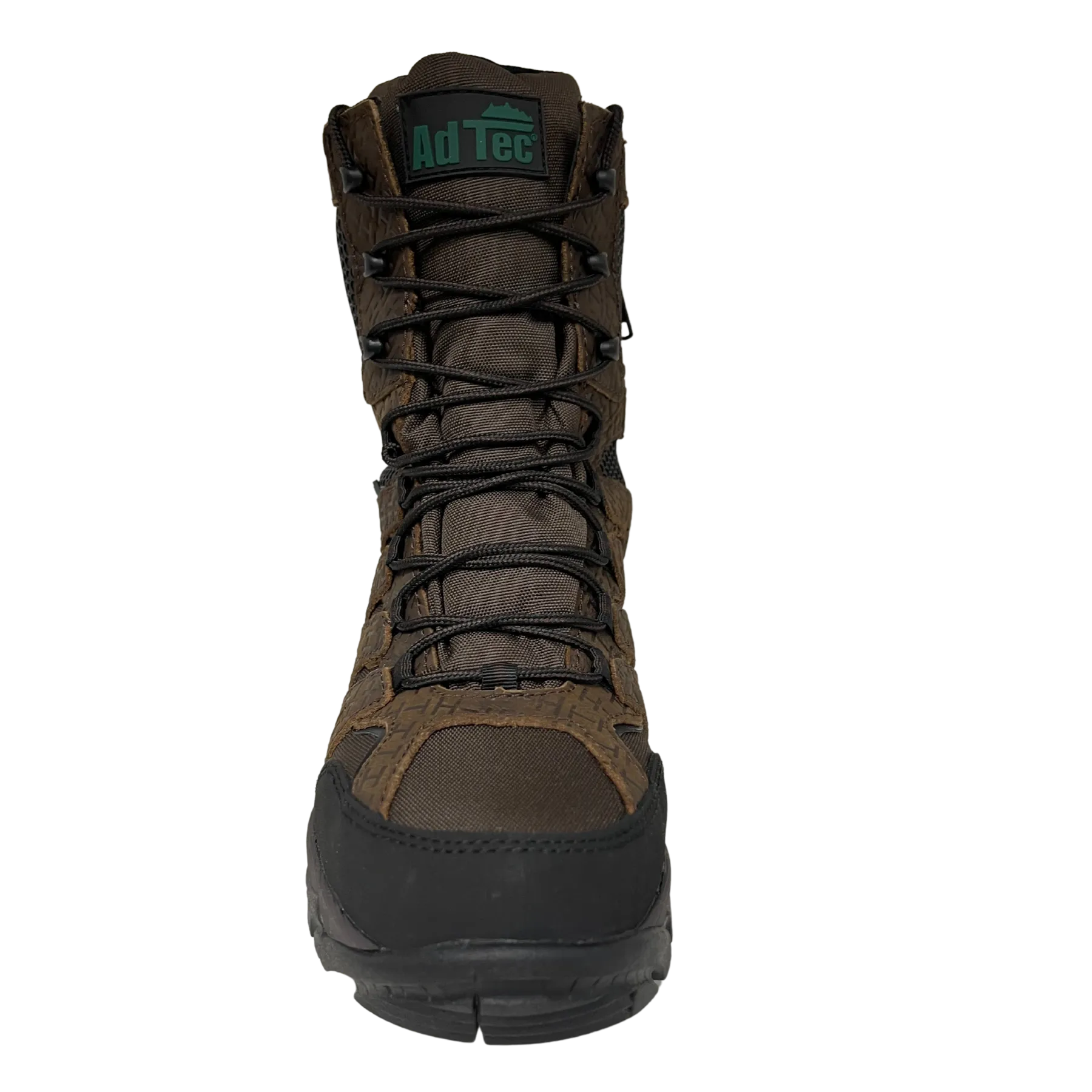 Men's 8" Waterproof Side Zipper Brown Hunting Boot - 1022