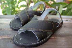 MENS LEATHER 2 STRAP MEXICAN SANDALS