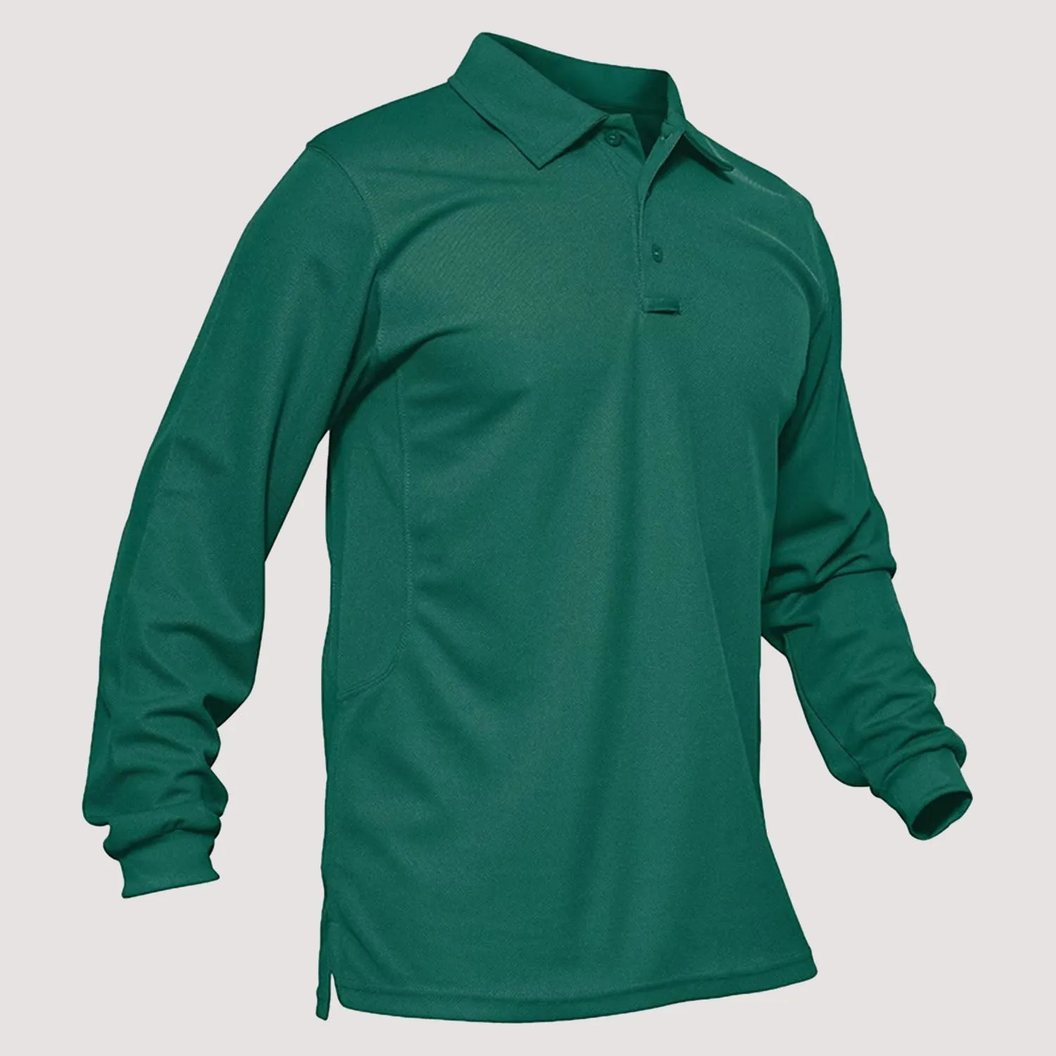 Men's Sport Long Sleeve Polo Quick Dry Performance Breathable Comfortable Jersey Golf Tennis Shirt