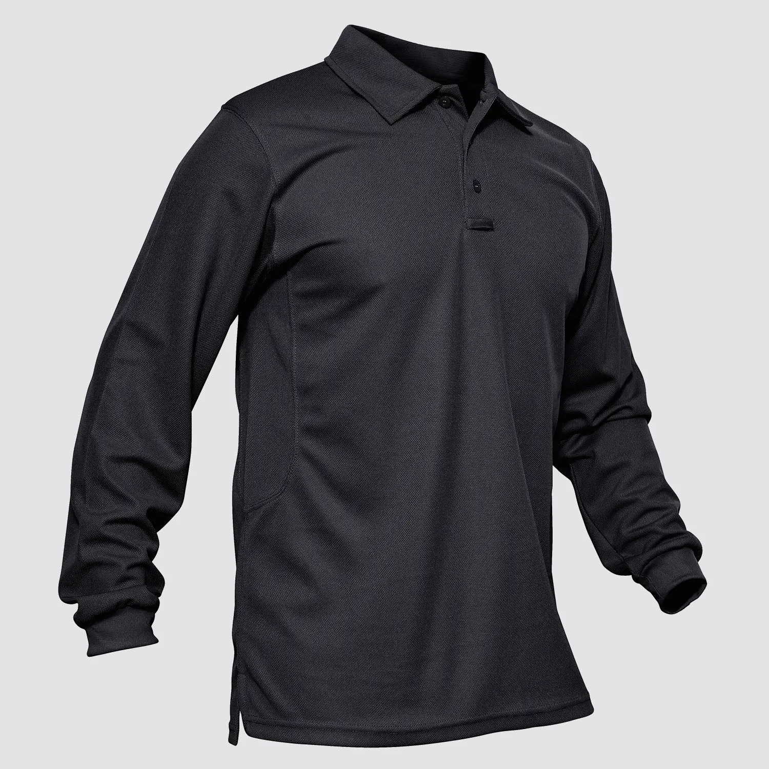 Men's Sport Long Sleeve Polo Quick Dry Performance Breathable Comfortable Jersey Golf Tennis Shirt