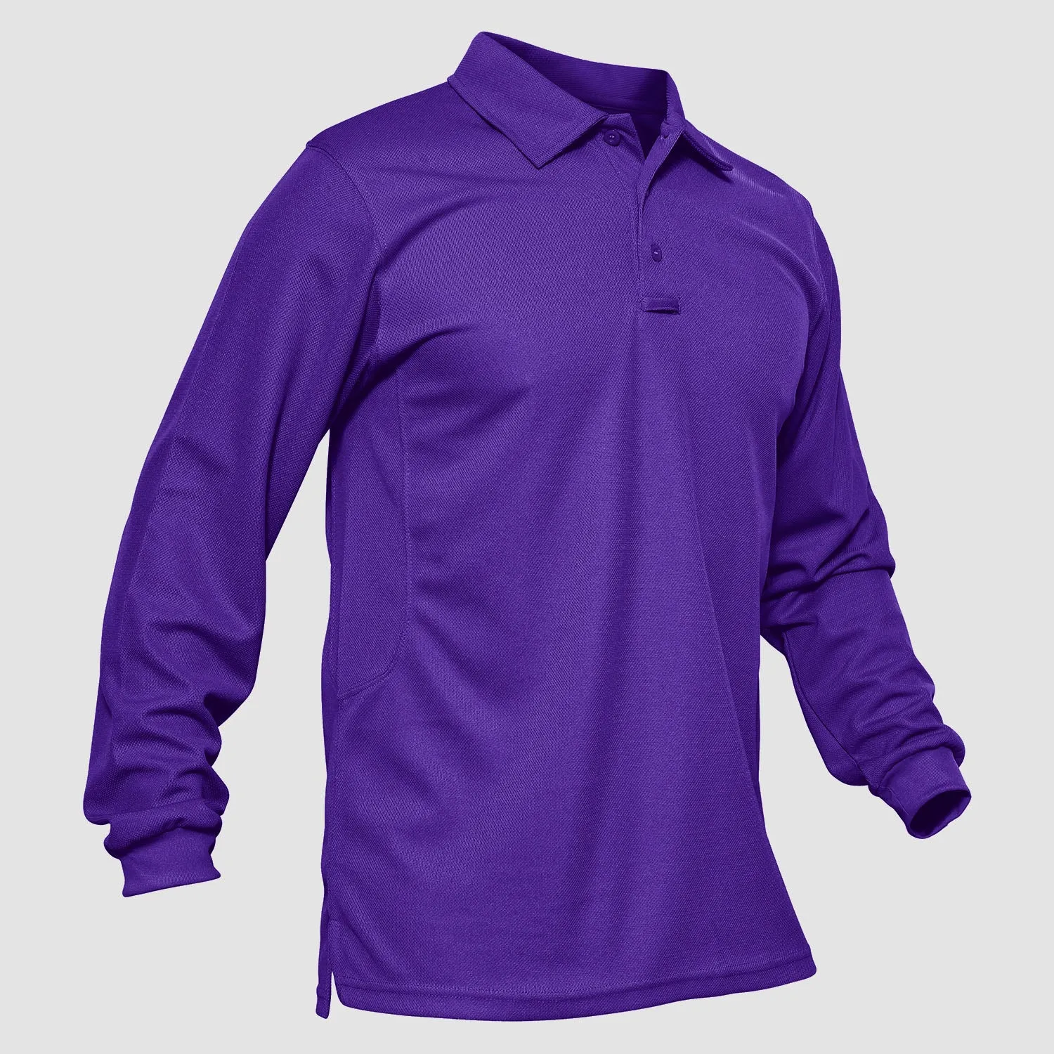 Men's Sport Long Sleeve Polo Quick Dry Performance Breathable Comfortable Jersey Golf Tennis Shirt