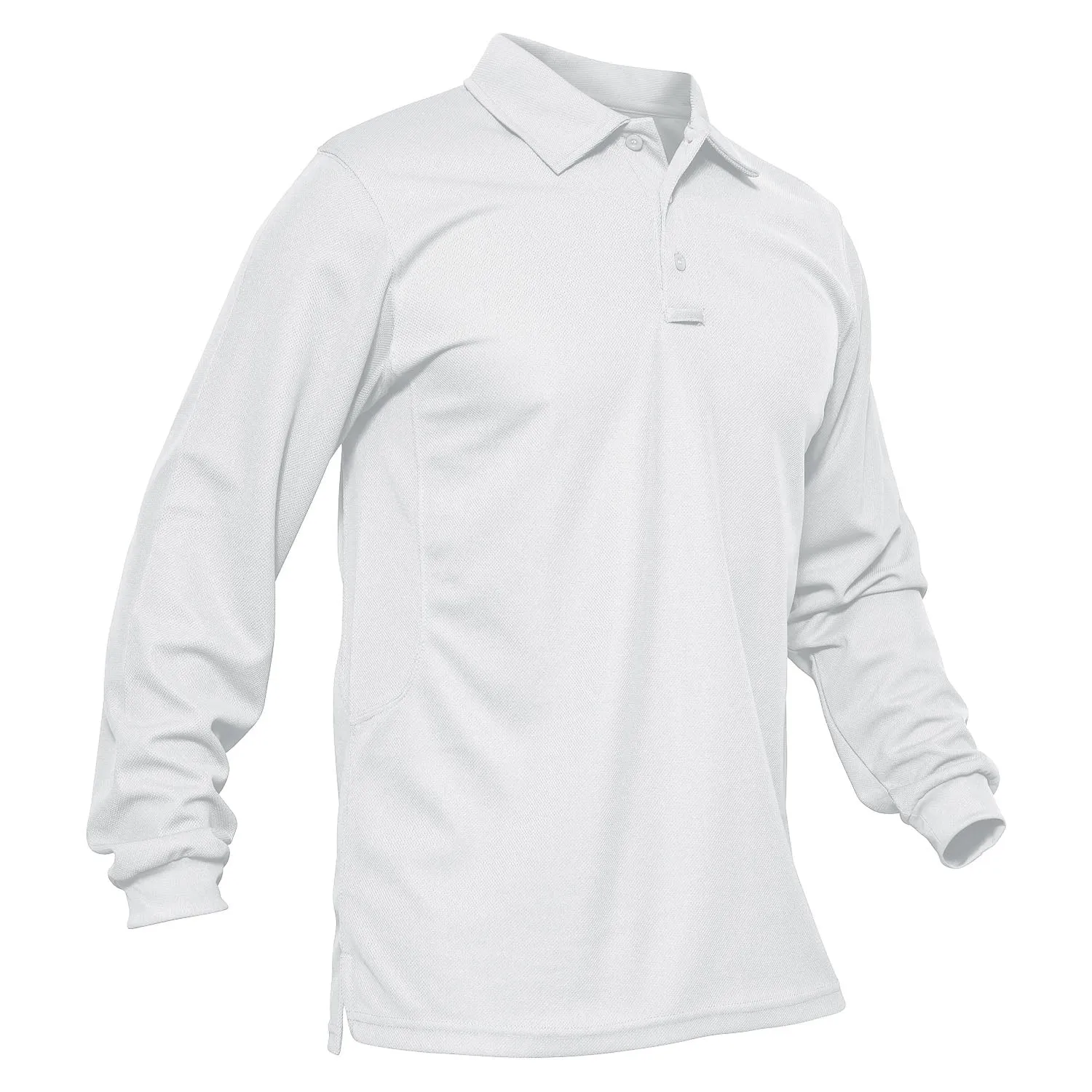 Men's Sport Long Sleeve Polo Quick Dry Performance Breathable Comfortable Jersey Golf Tennis Shirt