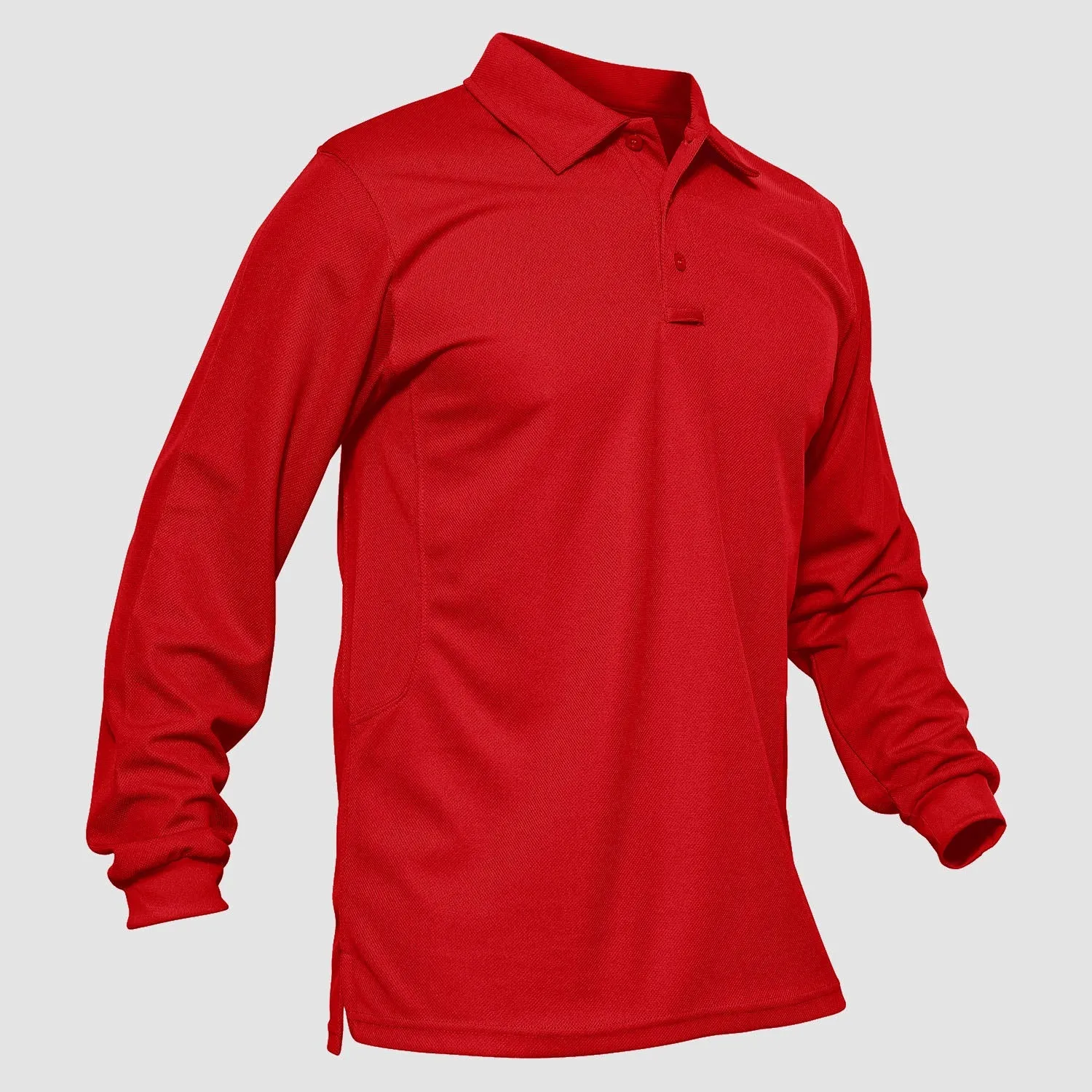 Men's Sport Long Sleeve Polo Quick Dry Performance Breathable Comfortable Jersey Golf Tennis Shirt