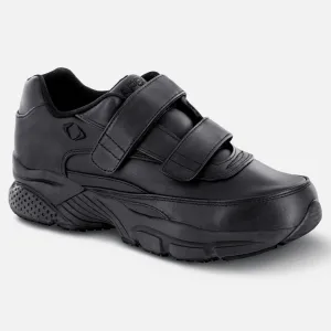 Men's Strap Walking Shoe - X Last - 2-Strap - Black