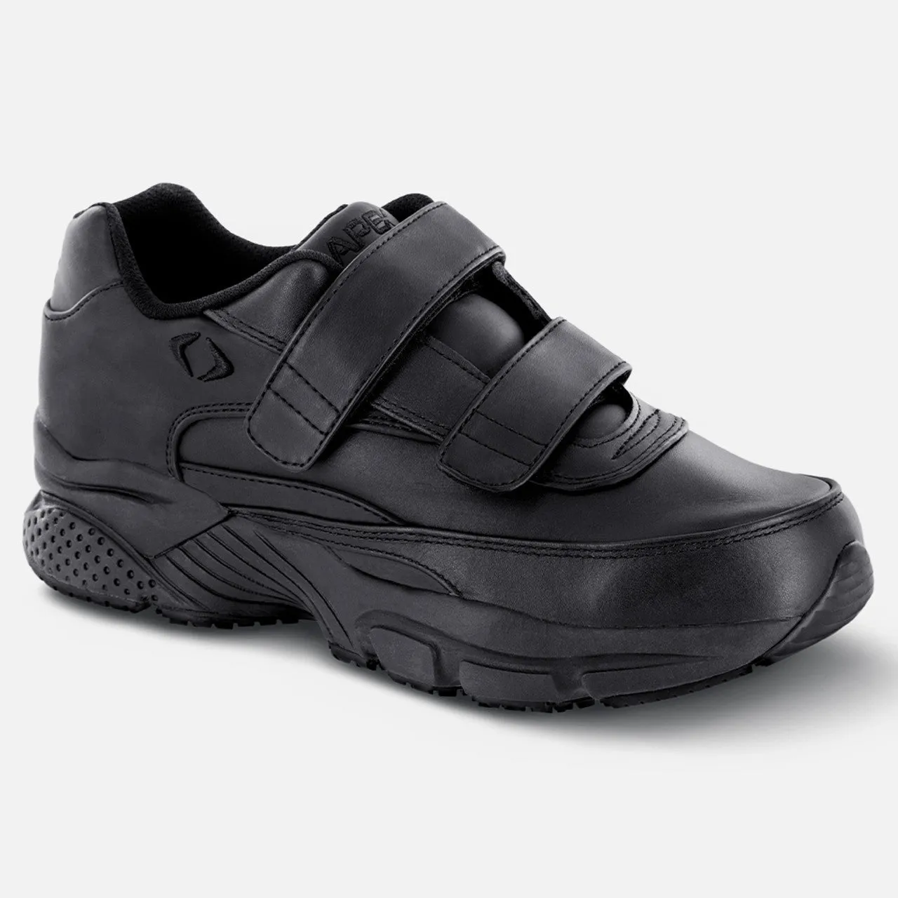 Men's Strap Walking Shoe - X Last - 2-Strap - Black