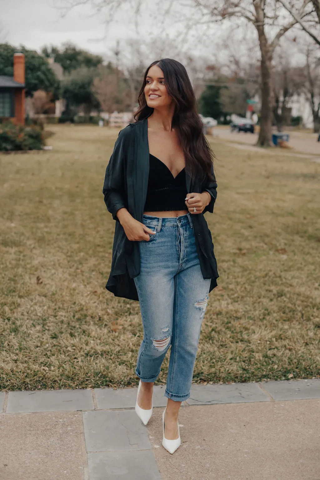 Midnight High Low Top