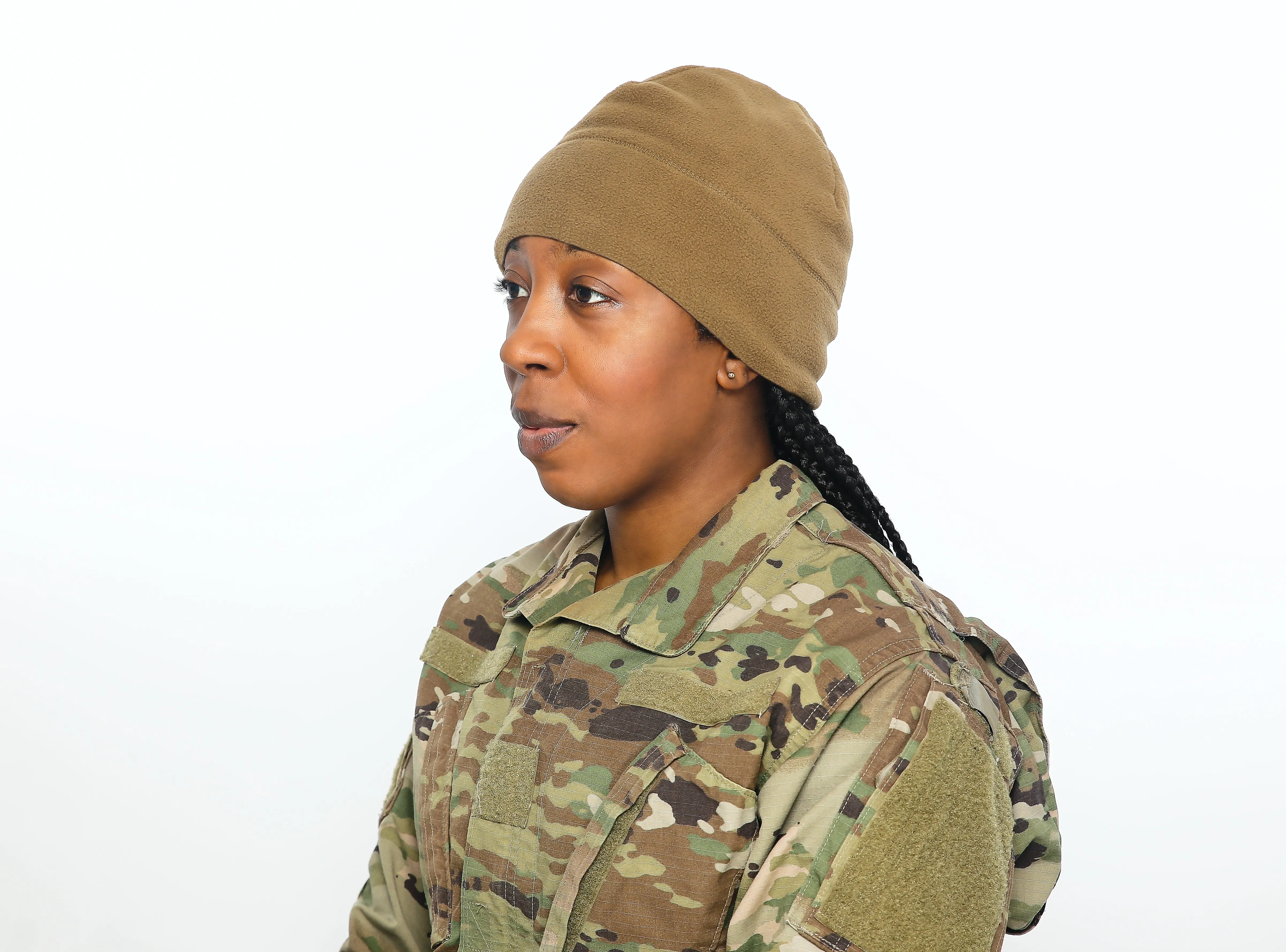 Military Watch Cap - Coyote Brown