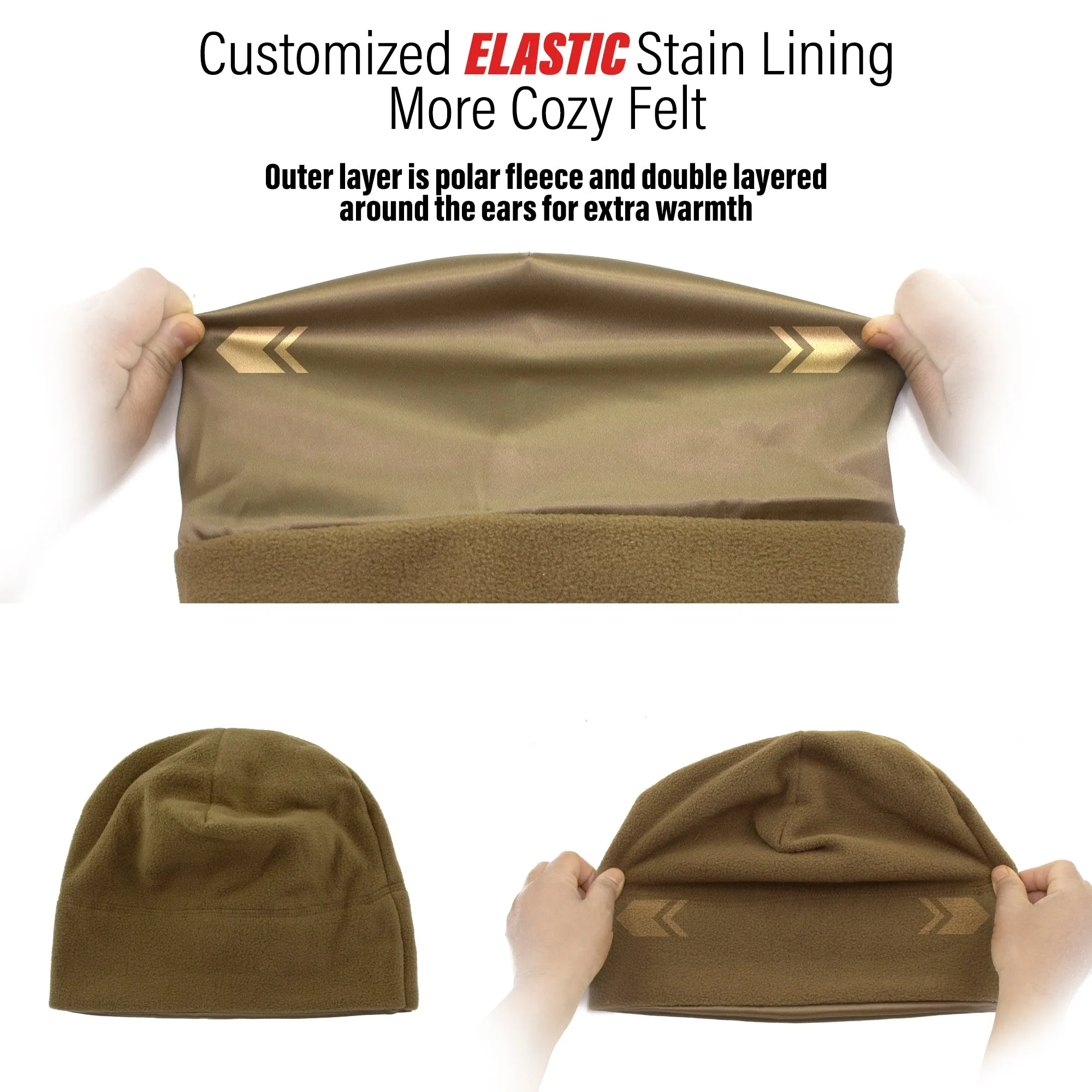 Military Watch Cap - Coyote Brown