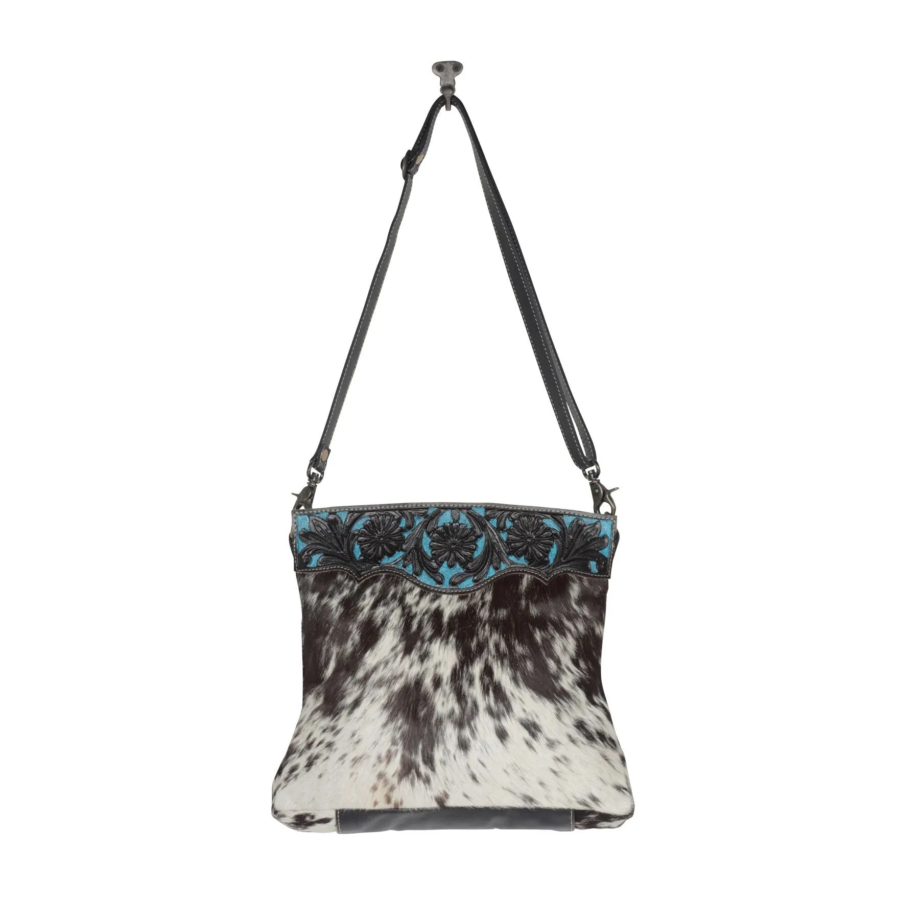 Myra Bag Snow Capped Hand-Tooled Bag