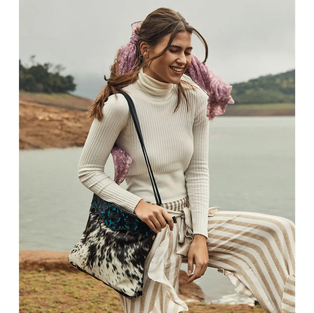 Myra Bag Snow Capped Hand-Tooled Bag