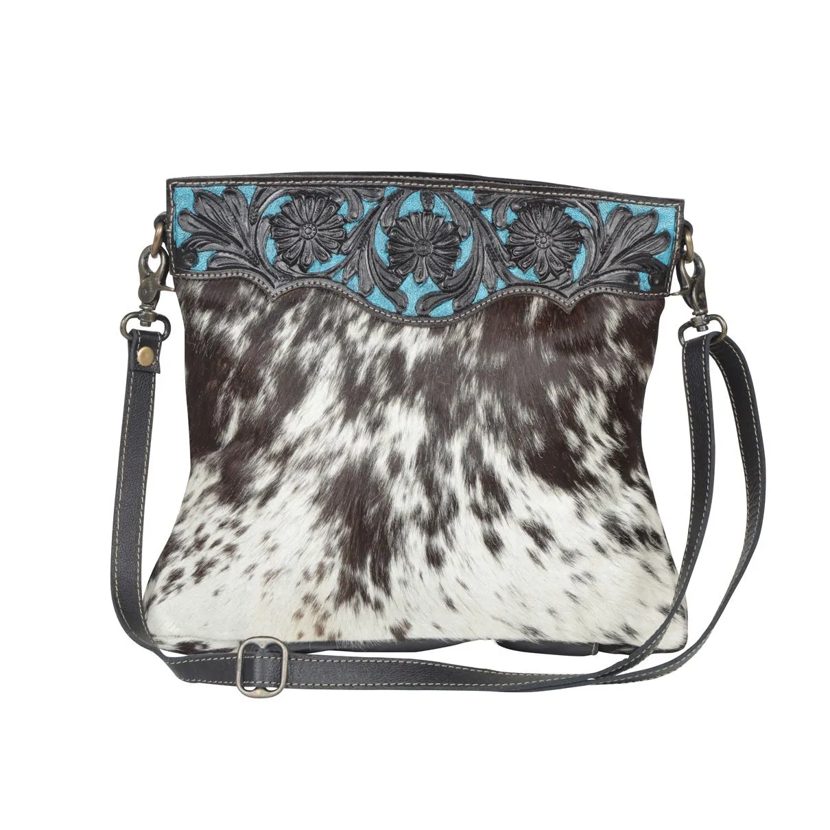 Myra Bag Snow Capped Hand-Tooled Bag
