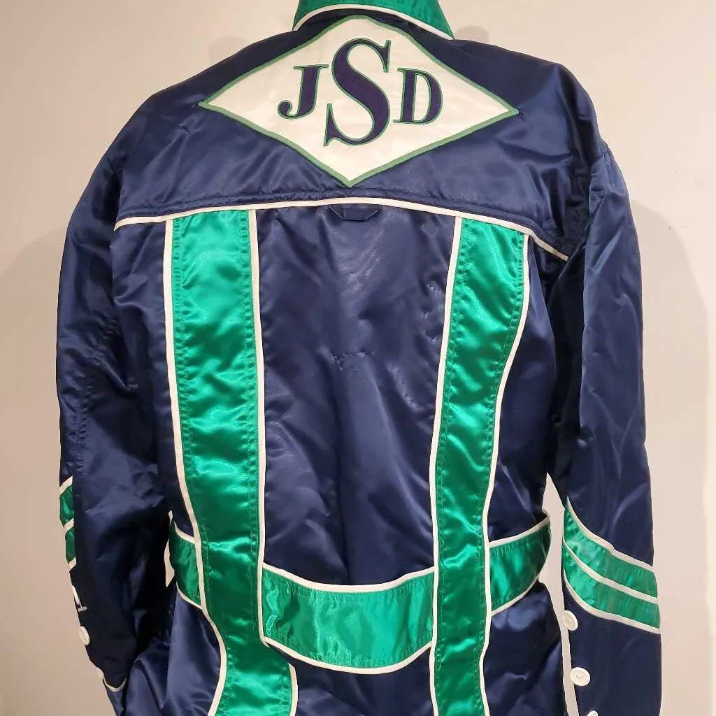 Navy and Green Road Silks XXL