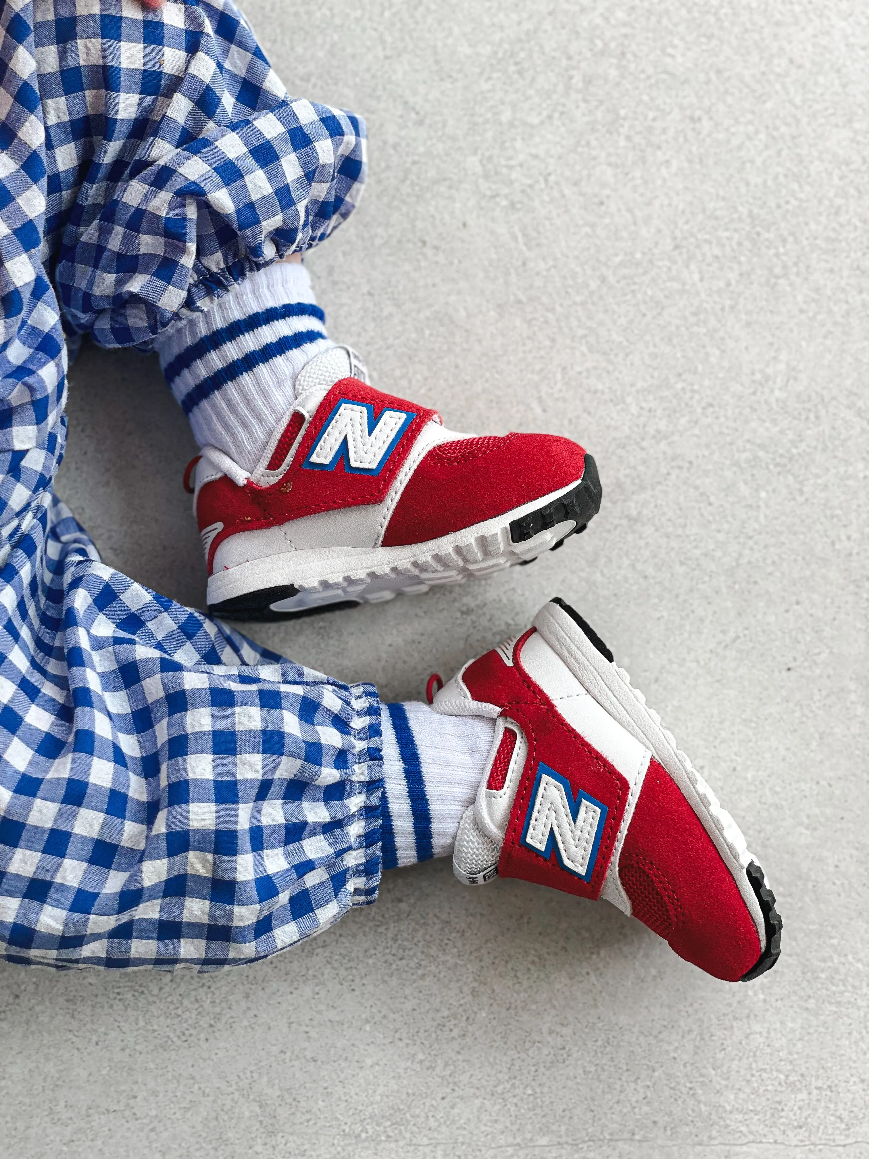 New Balance 574 Blue NEW-B Hook & Loop Trainers - UK Infant Size 3.5 - NEW IN BOX