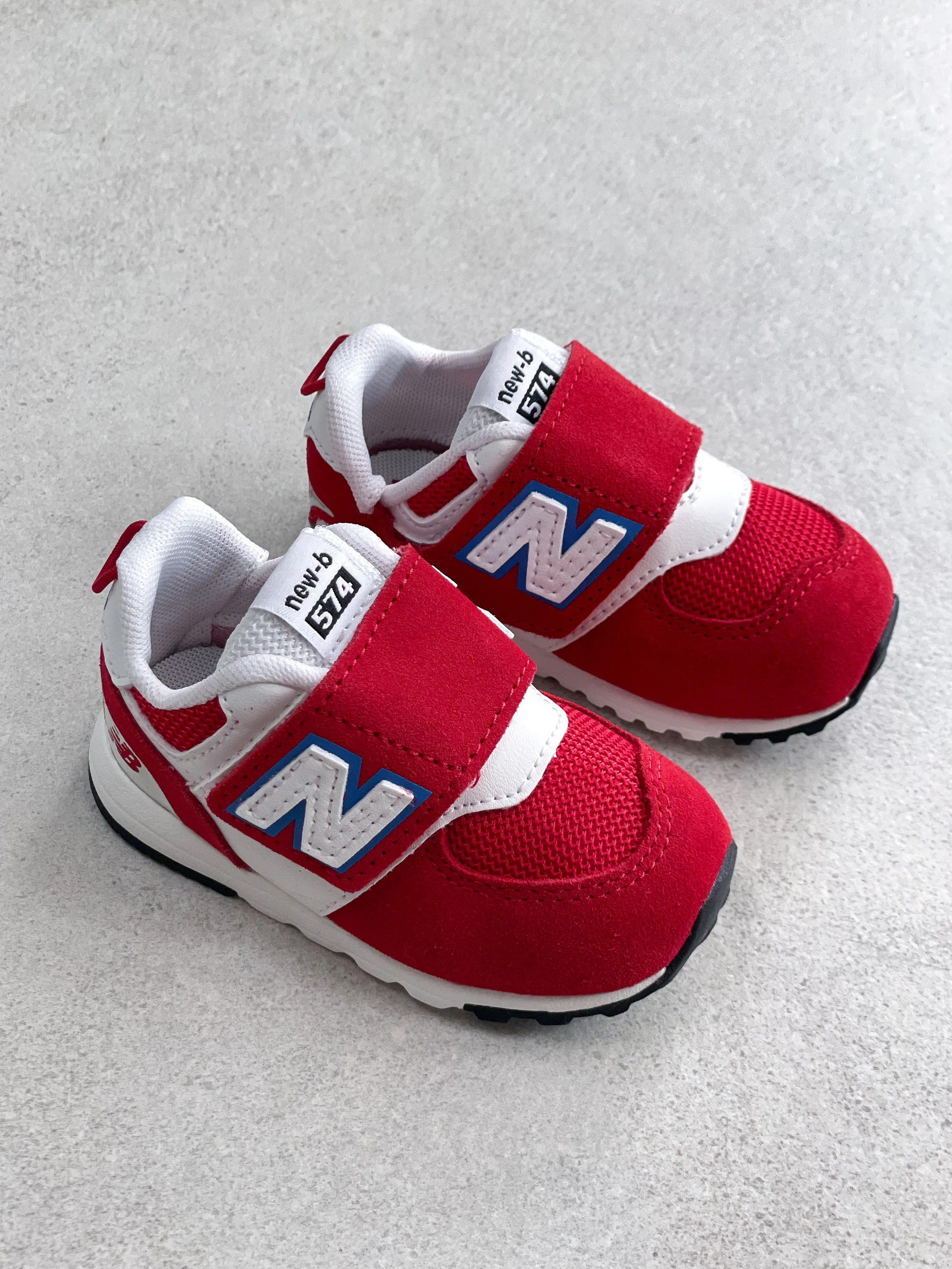New Balance 574 Blue NEW-B Hook & Loop Trainers - UK Infant Size 3.5 - NEW IN BOX