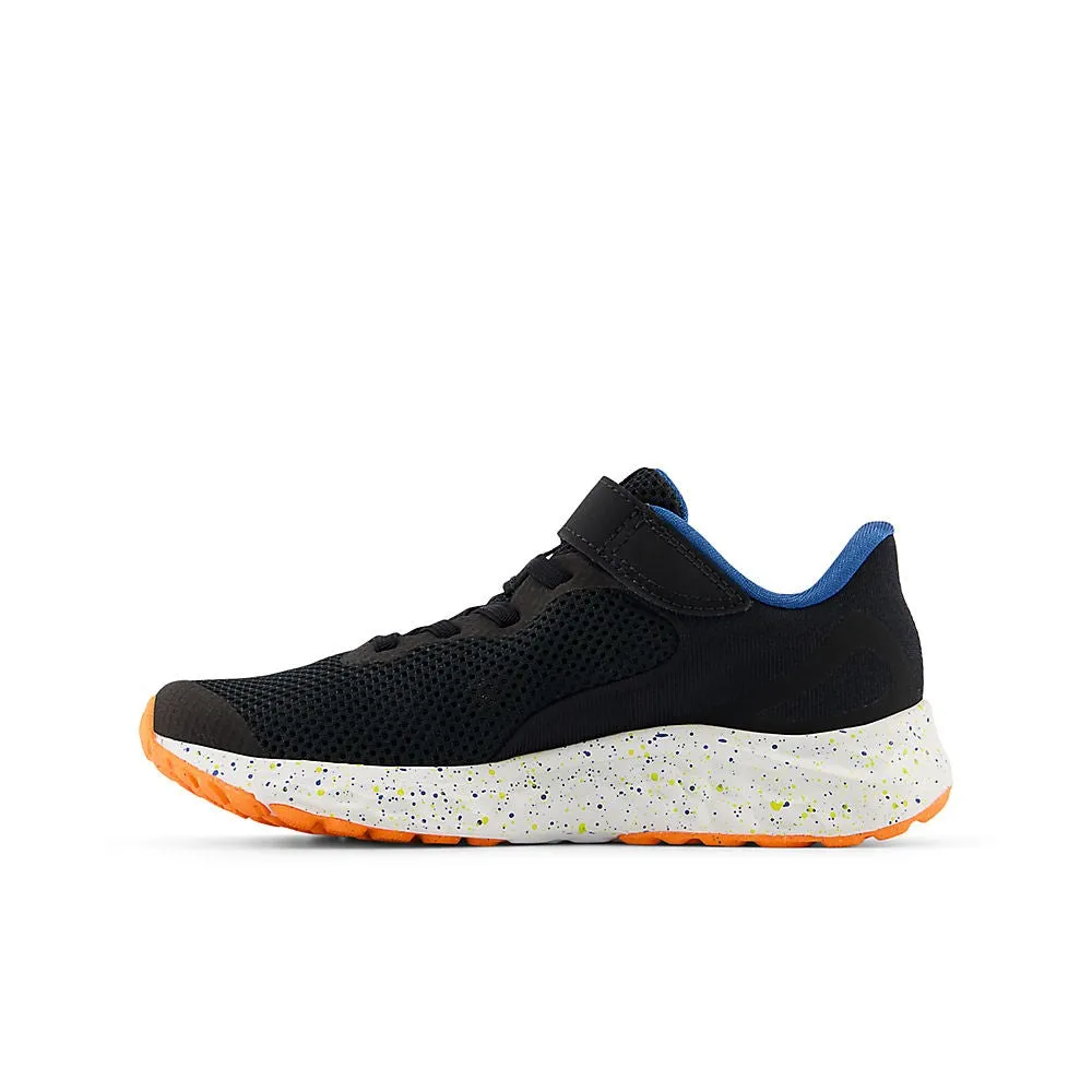 New Balance Fresh Foam Arishi Junior - Black with blue agate and blazing orange
